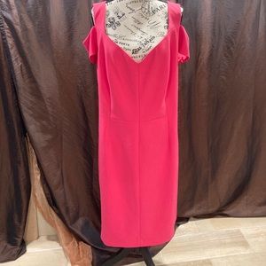 Pink 1980s inspired dress